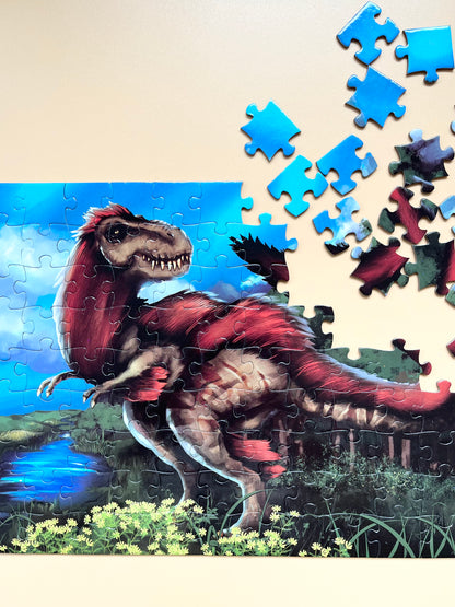 Feathered T-Rex 100 Piece Puzzle