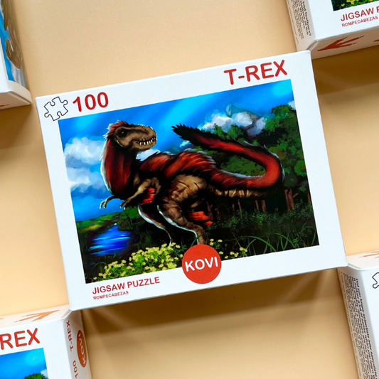 Feathered T-Rex 100 Piece Puzzle